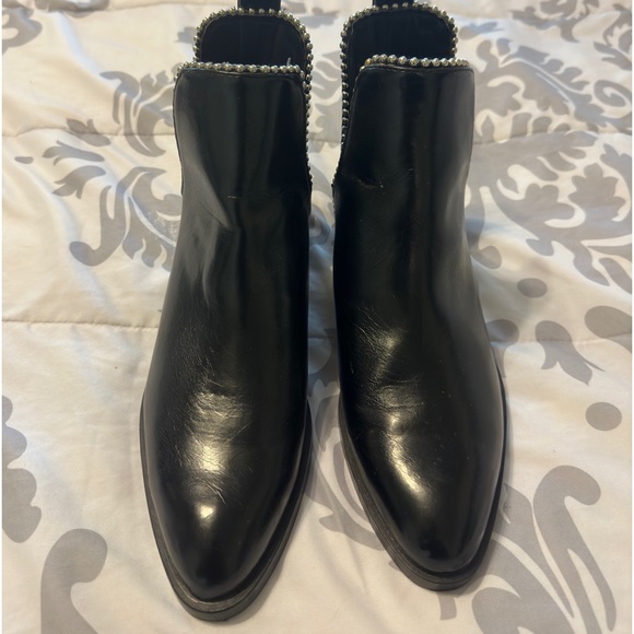 Zara Flat Ankle Boots With Openings - Picture 8 of 9